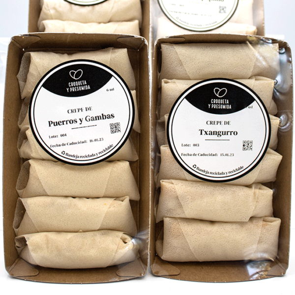 Crepes variados de Croqueta y Presumida