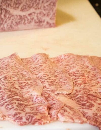 Carpaccio de Wagyu japonés de Okelan